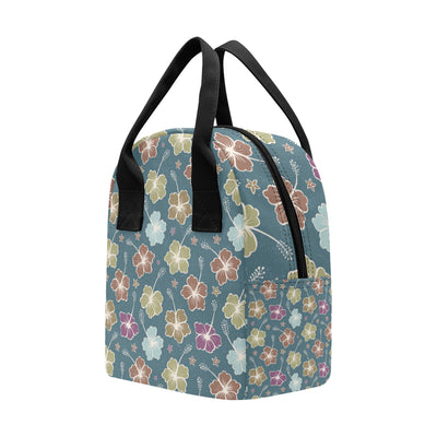 Hibiscus Pattern Print Design HB033 Insulated Lunch Bag