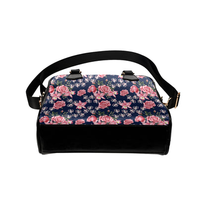 Rose Pattern Print Design A05 Shoulder Handbag