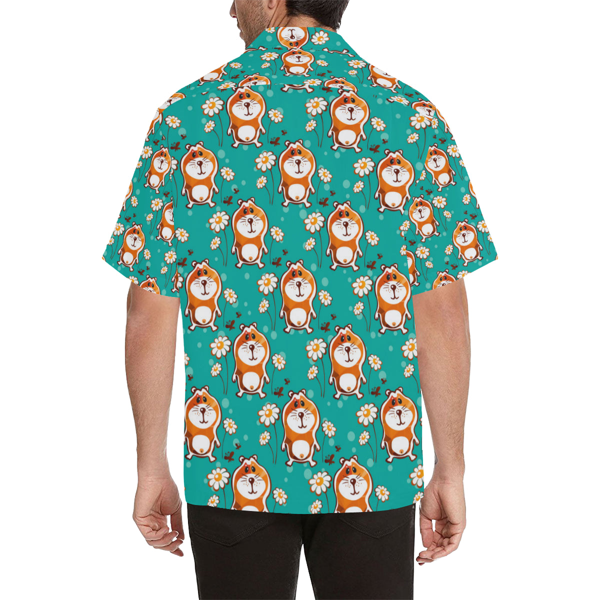 Hamster Pattern Print Design 01 Men's Hawaiian Shirt