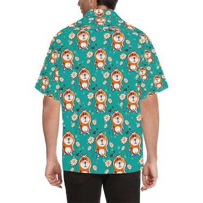 Hamster Pattern Print Design 01 Men's Hawaiian Shirt