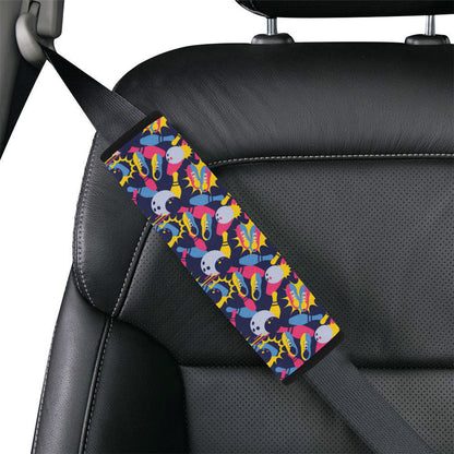 Bowling Pattern Print Design 02 Car Seat Belt Cover