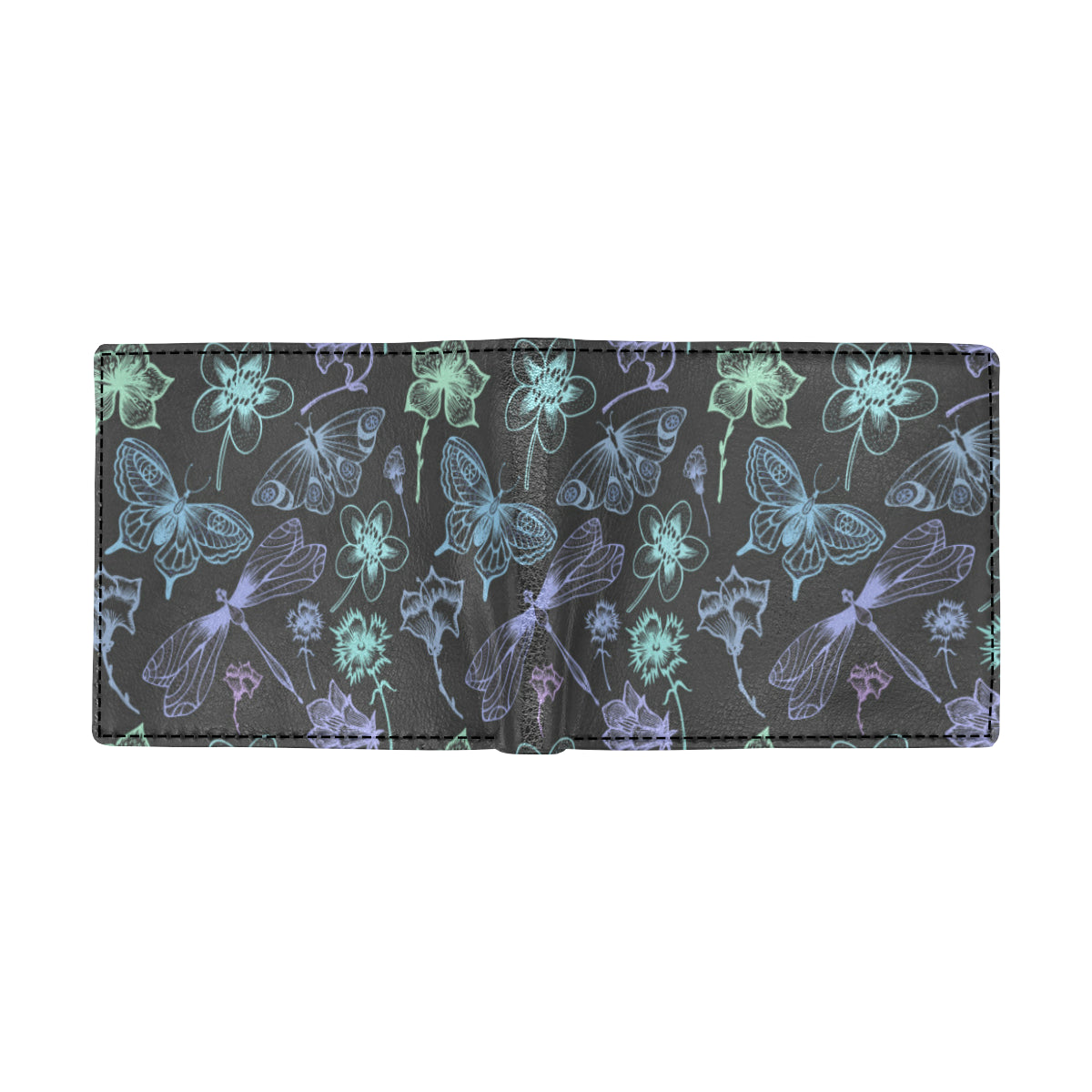 Butterfly Dragonfly Men's ID Card Wallet