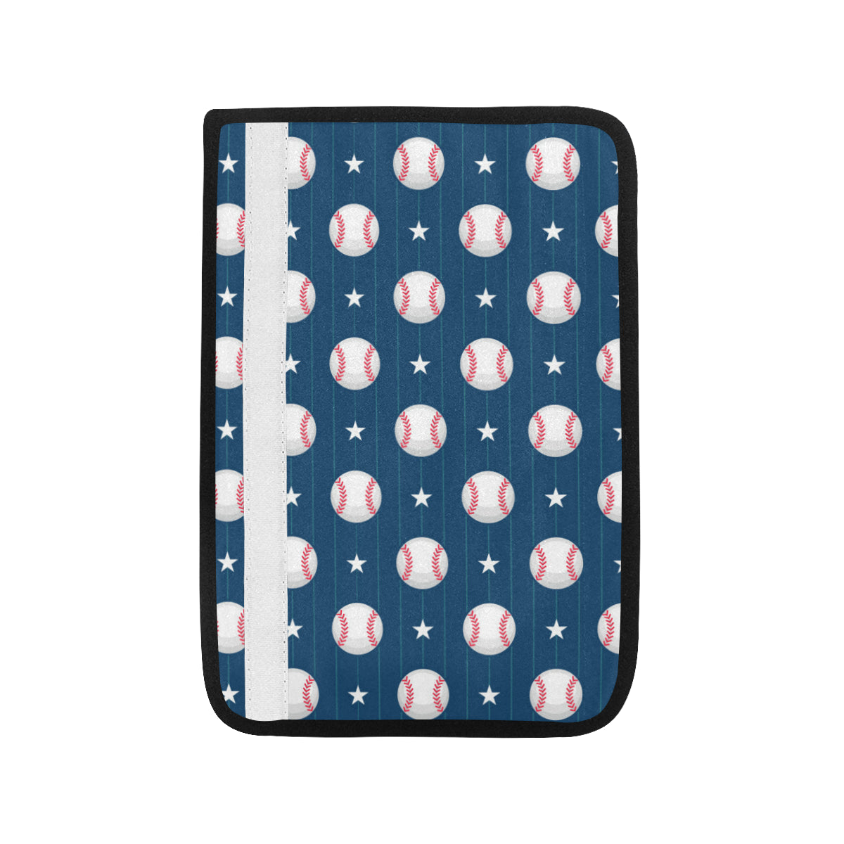 Baseball Star Print Pattern Car Seat Belt Cover