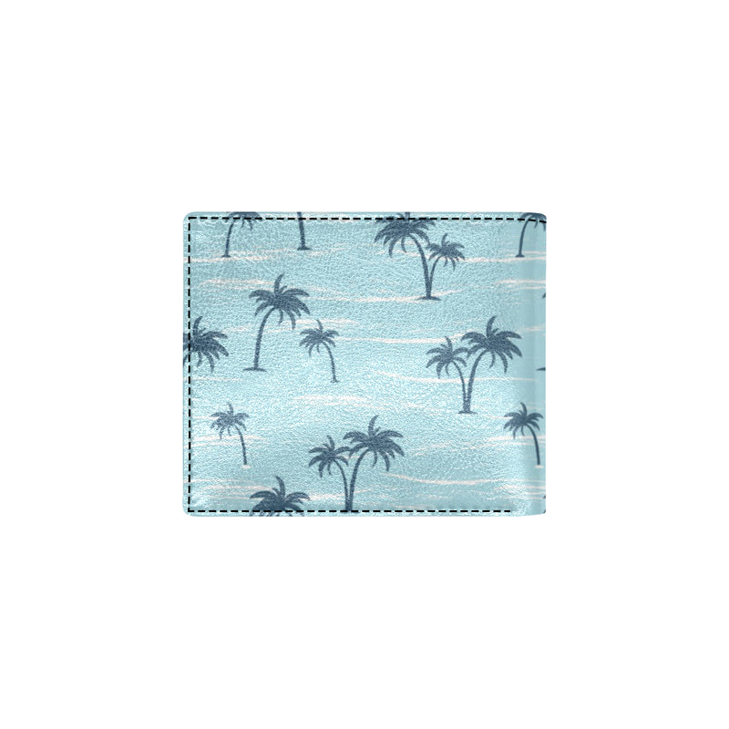 Palm Tree Pattern Print Design PT04 Men's ID Card Wallet