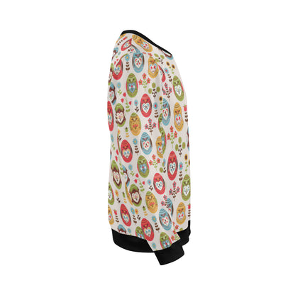 Easter Eggs Pattern Print Design RB011 Men Long Sleeve Sweatshirt