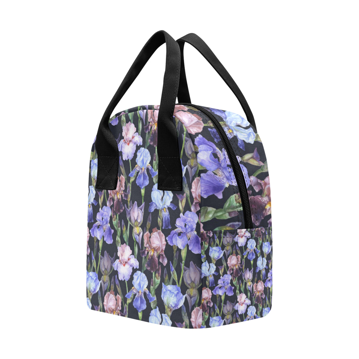 Iris Pattern Print Design IR04 Insulated Lunch Bag