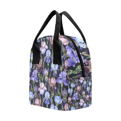 Iris Pattern Print Design IR04 Insulated Lunch Bag