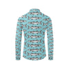 Barracuda Pattern Print Design 03 Men's Long Sleeve Shirt