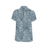 Polynesian Pattern Print Design A03 Men's Short Sleeve Button Up Shirt