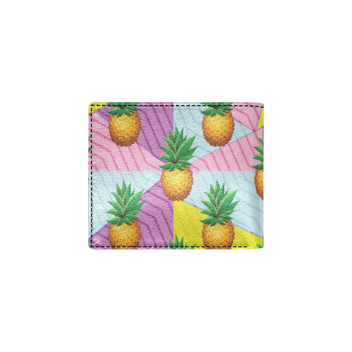 Pineapple Pattern Print Design PP05 Men's ID Card Wallet