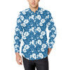 Hibiscus Pattern Print Design HB03 Men's Long Sleeve Shirt