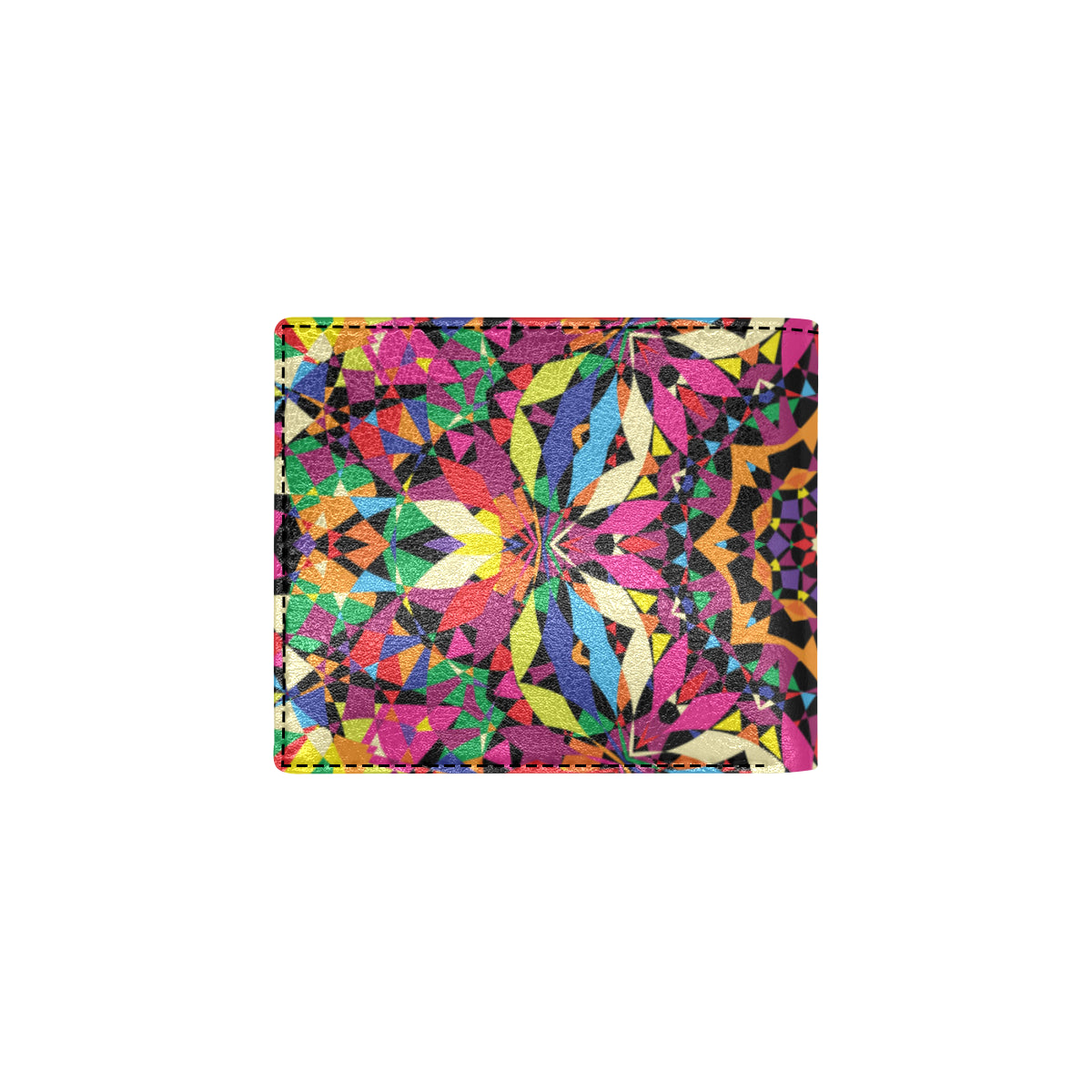 Kaleidoscope Pattern Print Design 02 Men's ID Card Wallet