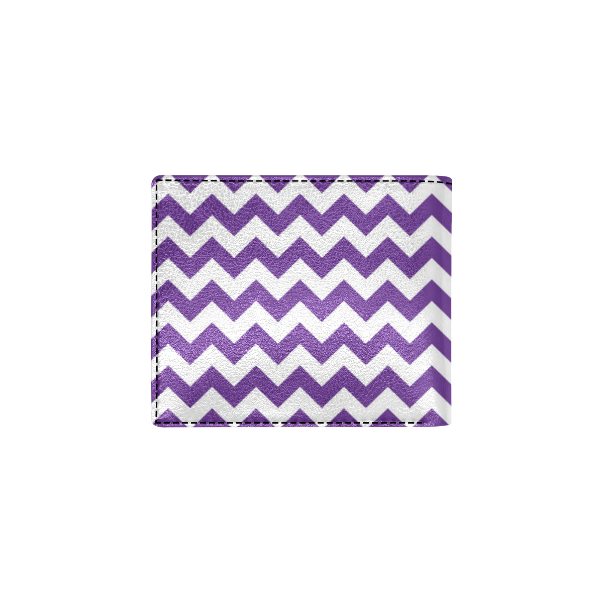Chevron Purple Pattern Print Design 03 Men's ID Card Wallet