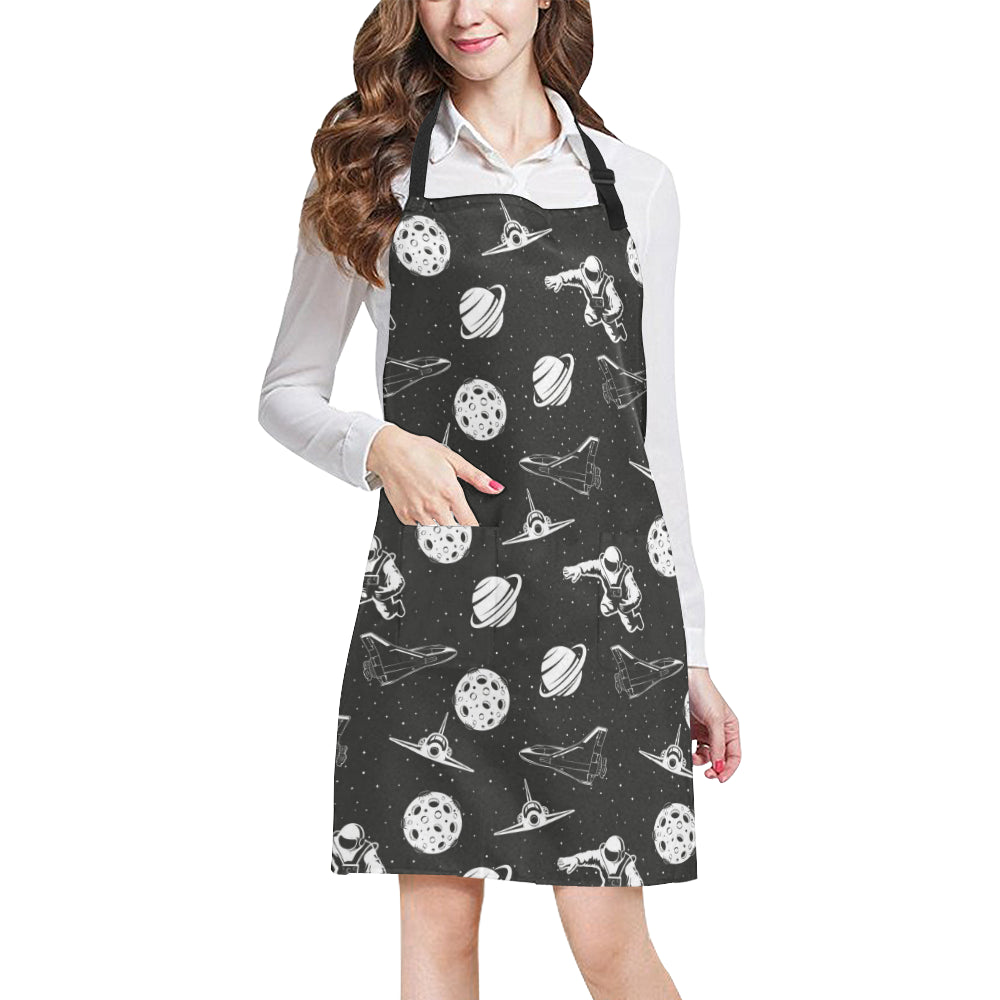 Space Astronauts Print Apron with Pocket