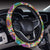 Peace Sign Pattern Print Design A03 Steering Wheel Cover with Elastic Edge