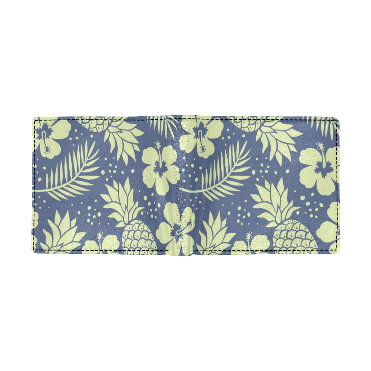 Pineapple Pattern Print Design PP07 Men's ID Card Wallet