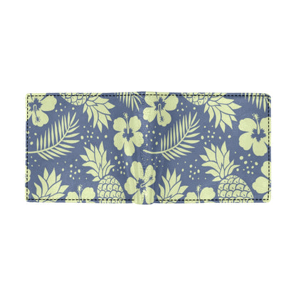 Pineapple Pattern Print Design PP07 Men's ID Card Wallet