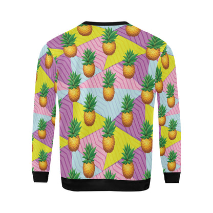 Pineapple Pattern Print Design PP05 Men Long Sleeve Sweatshirt