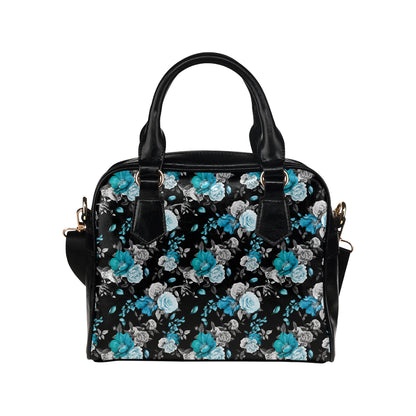 Rose Pattern Print Design A02 Shoulder Handbag