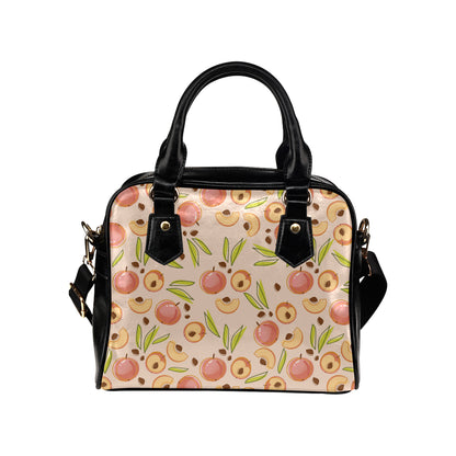 Peach Pattern Print Design A01 Shoulder Handbag