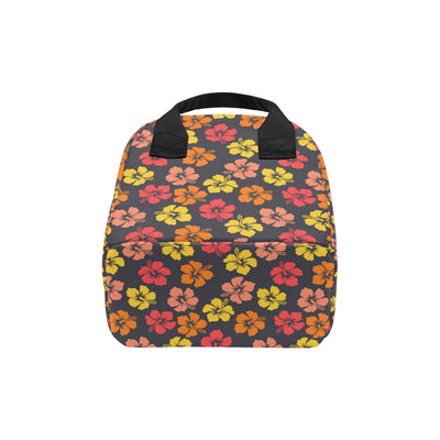 Hibiscus Pattern Print Design HB024 Insulated Lunch Bag