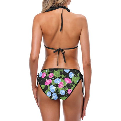 Morning Glory Pattern Print Design MG04 Bikini