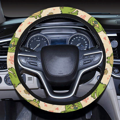 Alligator Pattern Print Design 01 Steering Wheel Cover with Elastic Edge