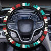 Native Pattern Print Design A08 Steering Wheel Cover with Elastic Edge