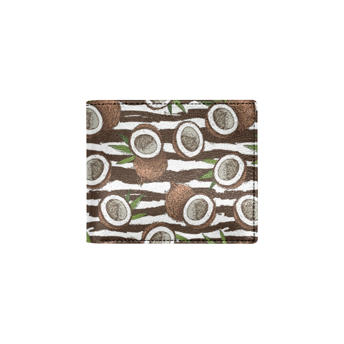 Coconut Pattern Print Design CN04 Men's ID Card Wallet