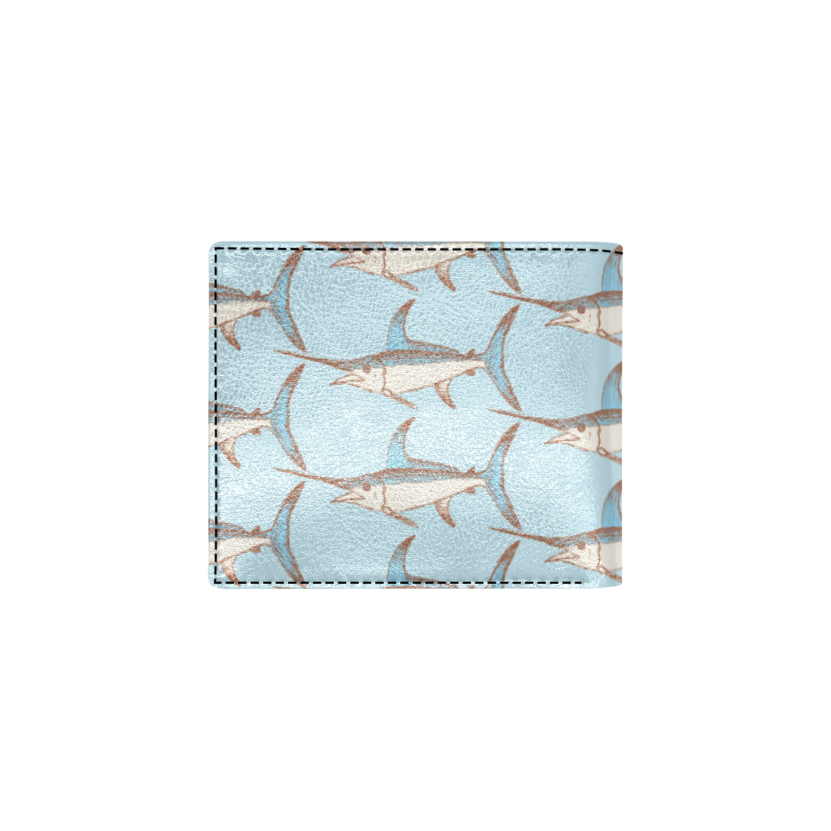 Swordfish Pattern Print Design 01 Men's ID Card Wallet
