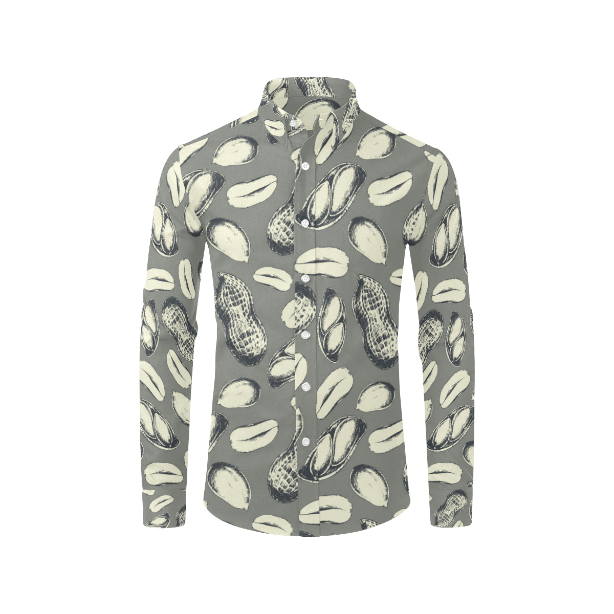 Peanut Pattern Print Design A01 Men's Long Sleeve Shirt