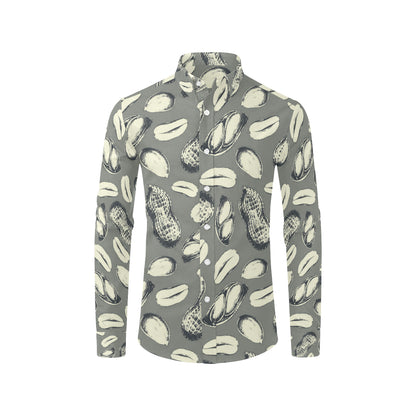 Peanut Pattern Print Design A01 Men's Long Sleeve Shirt