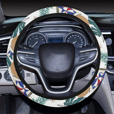 Aloha Hawaii Beach Pattern Print Design 04 Steering Wheel Cover with Elastic Edge