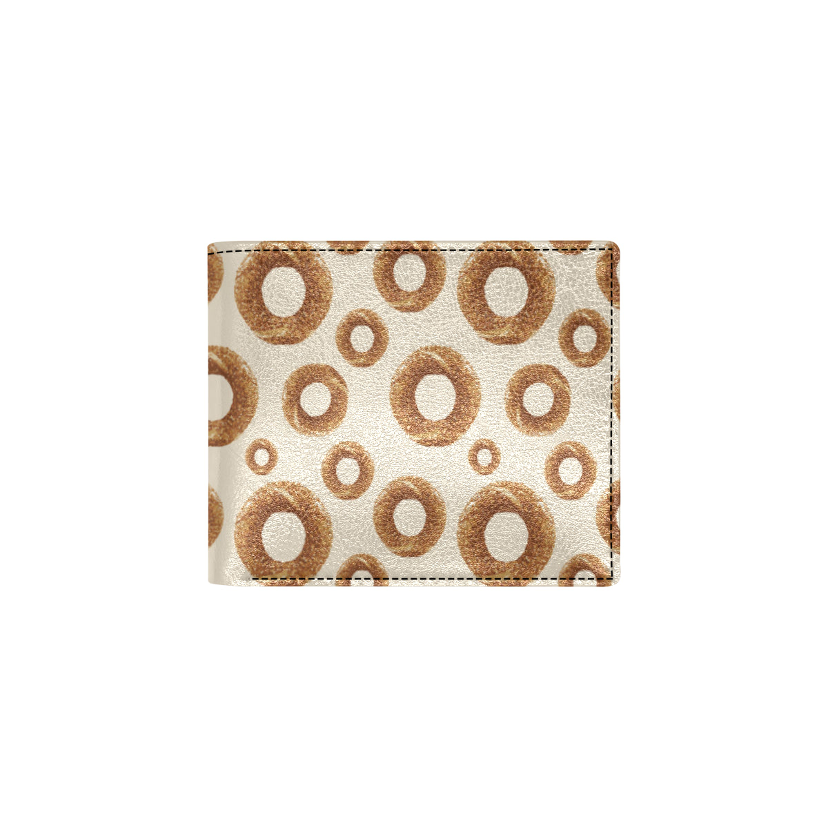 Bagel Pattern Print Design 01 Men's ID Card Wallet