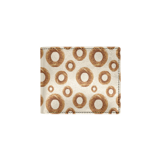 Bagel Pattern Print Design 01 Men's ID Card Wallet