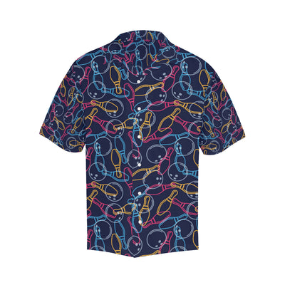 Bowling Pattern Print Design 07 Men's Hawaiian Shirt