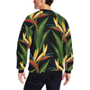 Bird Of Paradise Pattern Print Design BOP012 Men Long Sleeve Sweatshirt