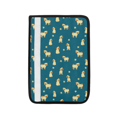 Pug Pattern Print Design A06 Car Seat Belt Cover