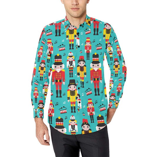 Nutcracker Pattern Print Design A03 Men's Long Sleeve Shirt