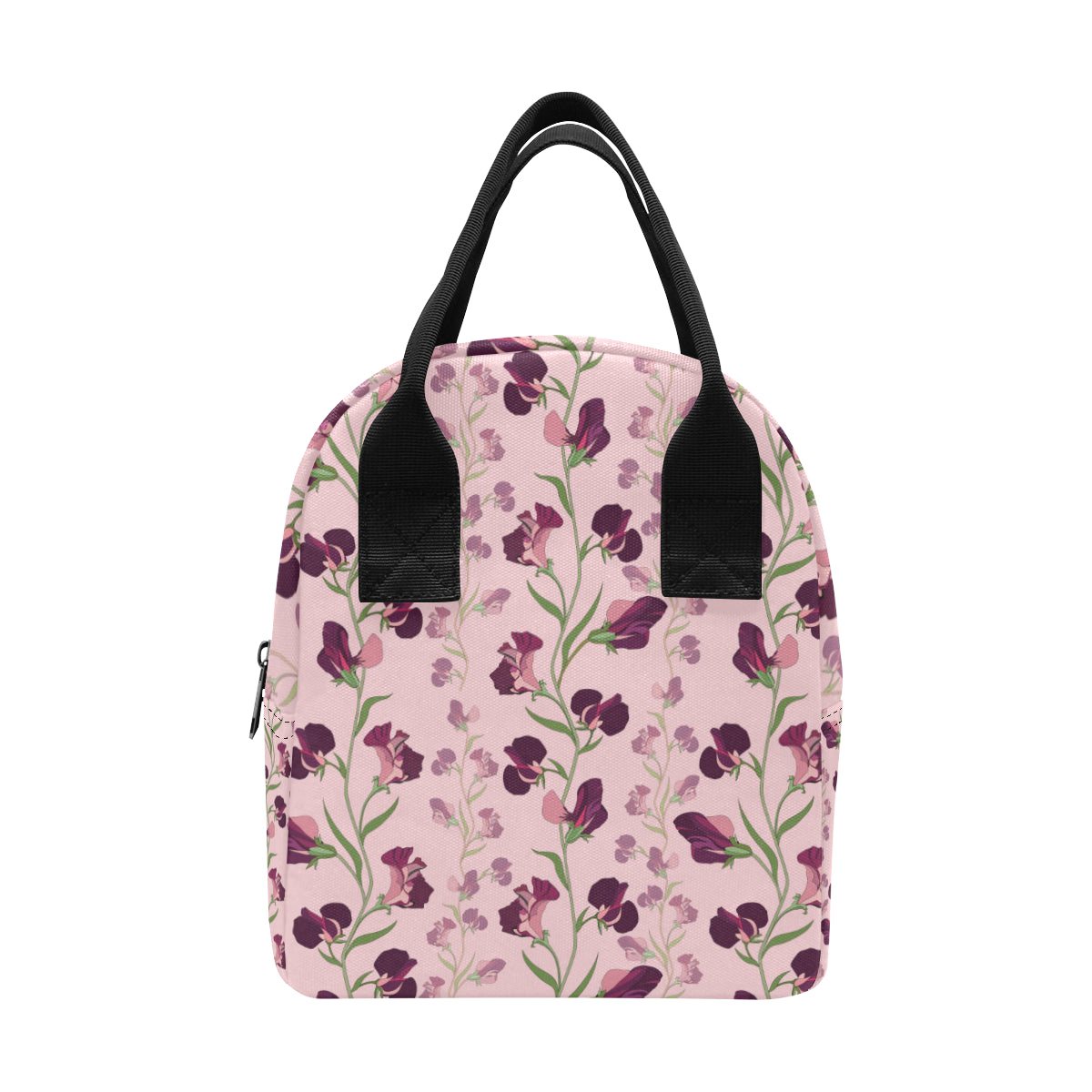 Peony Pattern Print Design PE09 Insulated Lunch Bag