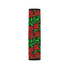 Red Hibiscus Embroidered Pattern Print Design HB03 Car Seat Belt Cover