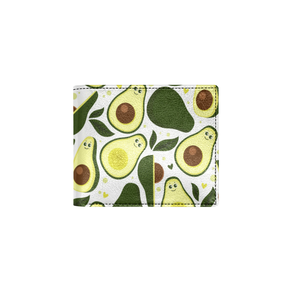 Avocado Pattern Print Design AC06 Men's ID Card Wallet