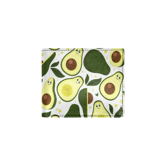 Avocado Pattern Print Design AC06 Men's ID Card Wallet