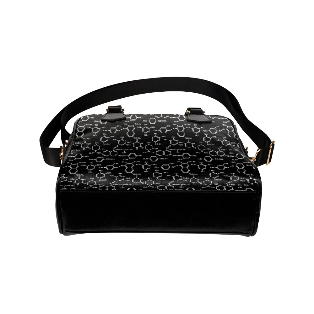 Chemical Pattern Print Design 02 Shoulder Handbag