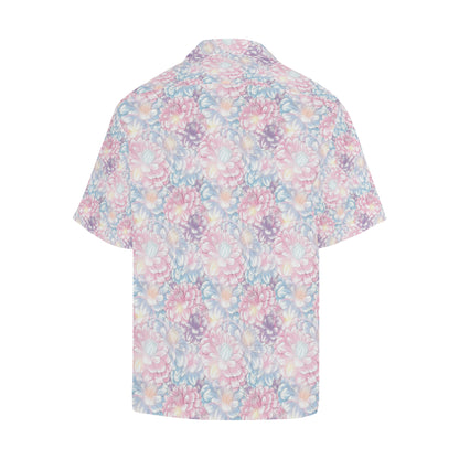 Dahlia Pattern Print Design 01 Men's Hawaiian Shirt
