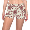 Tiki Tribal Symbol Palm Tree Yoga Shorts