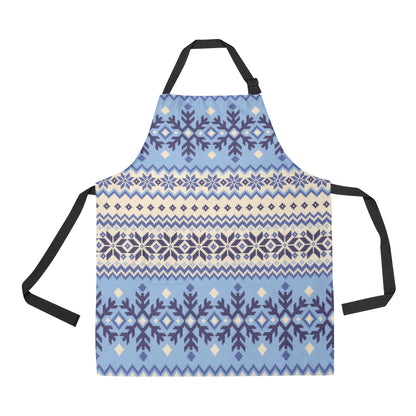 Nordic Pattern Print Design A03 Apron with Pocket