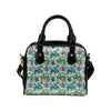 Angelfish Tribal Pattern Print Design 01 Shoulder Handbag