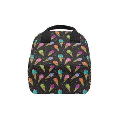 Ice Cream Pattern Print Design IC06 Insulated Lunch Bag
