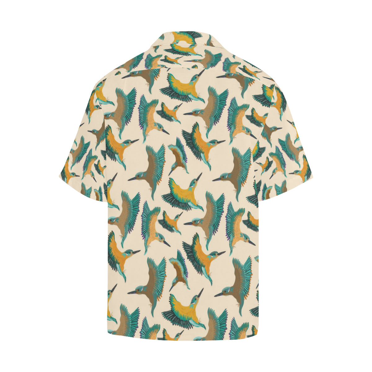 Kingfisher Pattern Print Design 02 Men's Hawaiian Shirt